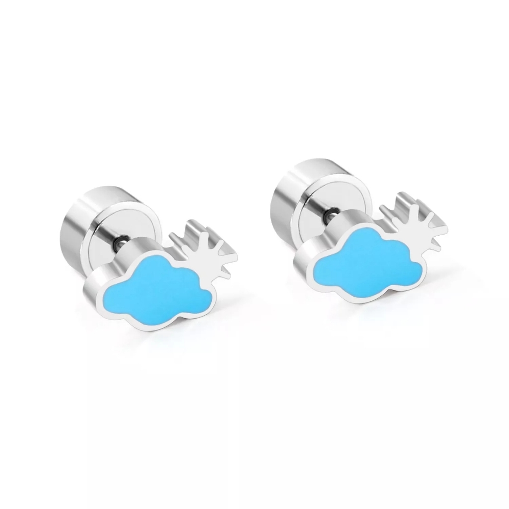 Cloud Stainless Steel Stud Earrings